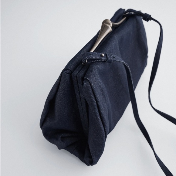 Zara Denim Adjustable Crossbody Bag - Picture 5 of 6